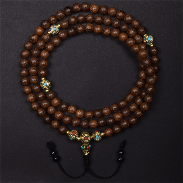 Wenge Wood Strength & Spiritual Balance Mala