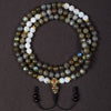 Labradorite & Moonstone Mala – Intuition & Transformation