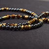 Hematite with Tiger Eye Short Mala