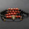 Onyx with Red Jasper Healing Endurance Mala