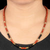 Red Jasper With Onyx Short Mala