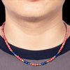 Rhodonite with Lapis Short Mala