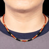 Red Jasper With Onyx Short Mala