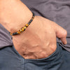 Lava Stone with Tiger Eye Strenght Bracelet