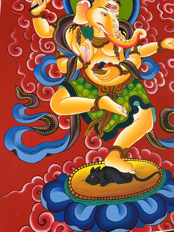 Ganesh Thangka Painting