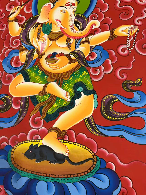 Ganesh Thangka Painting