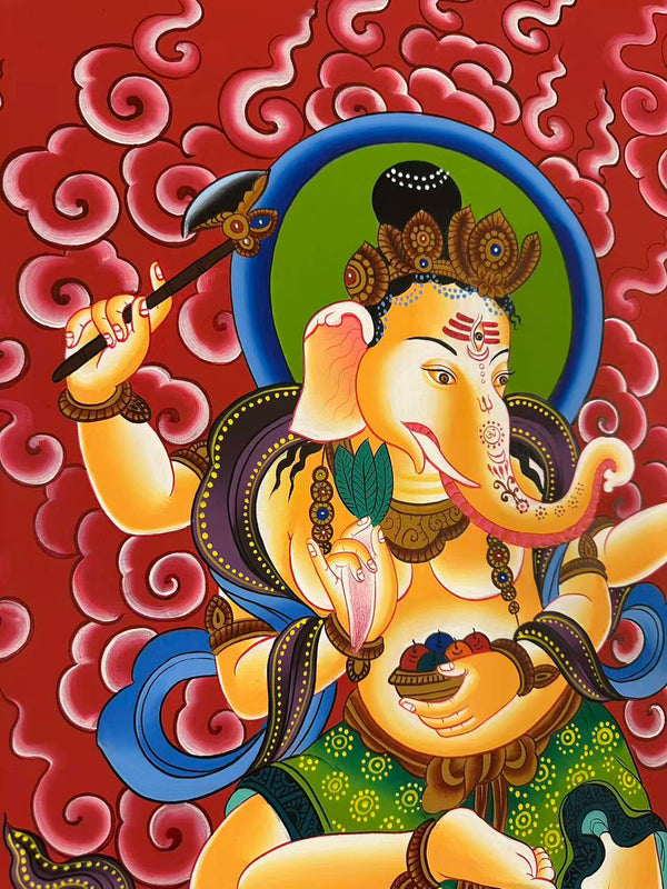 Ganesh Thangka Painting