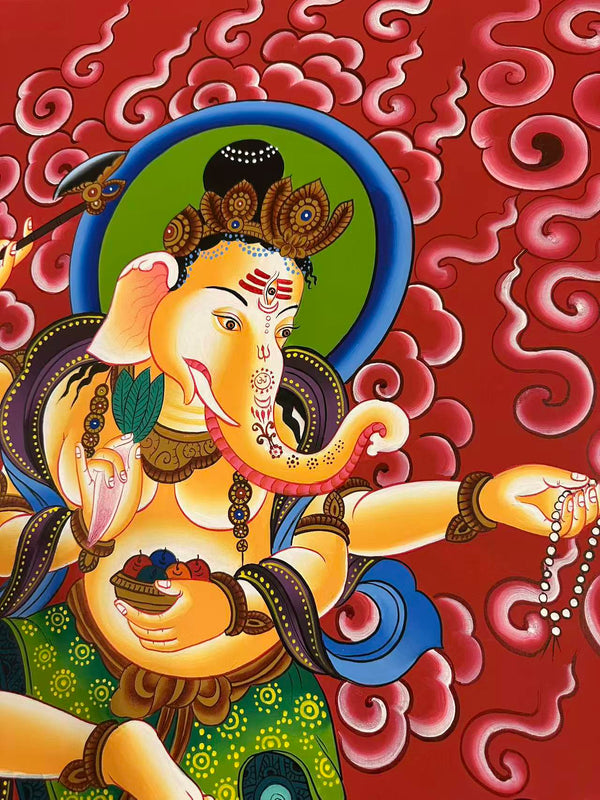 Ganesh Thangka Painting