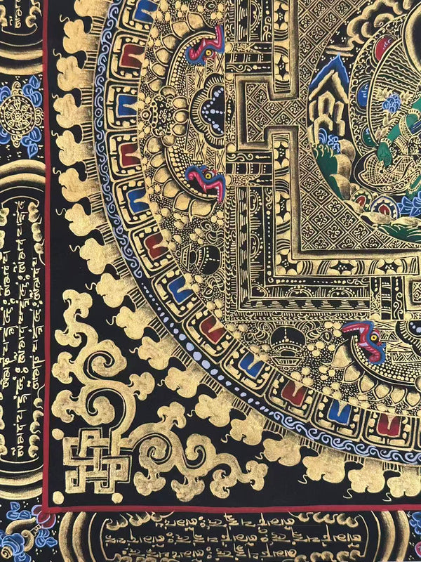 Green Tara Mandala Thangka