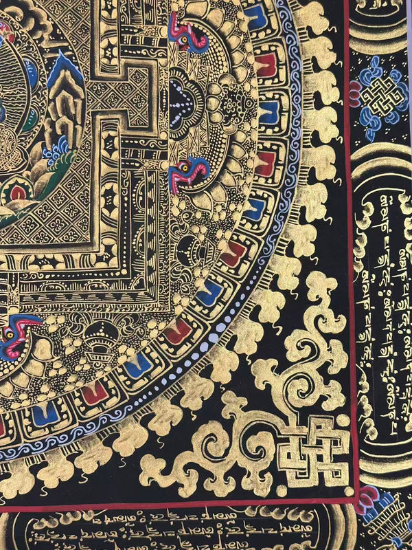 Green Tara Mandala Thangka