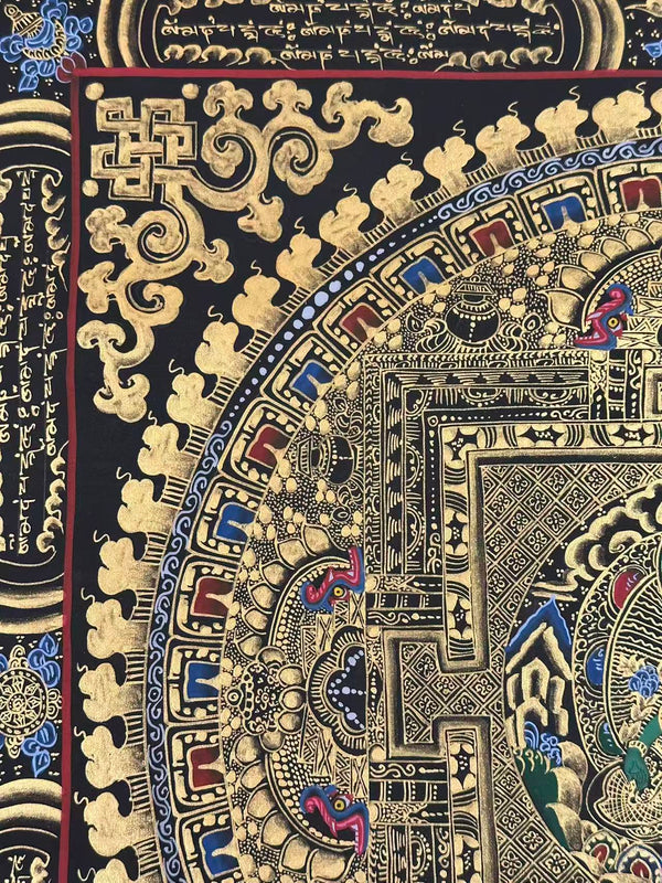 Green Tara Mandala Thangka