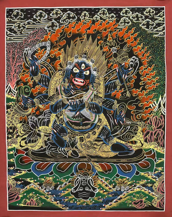 Six Arm Mahakala Thangka