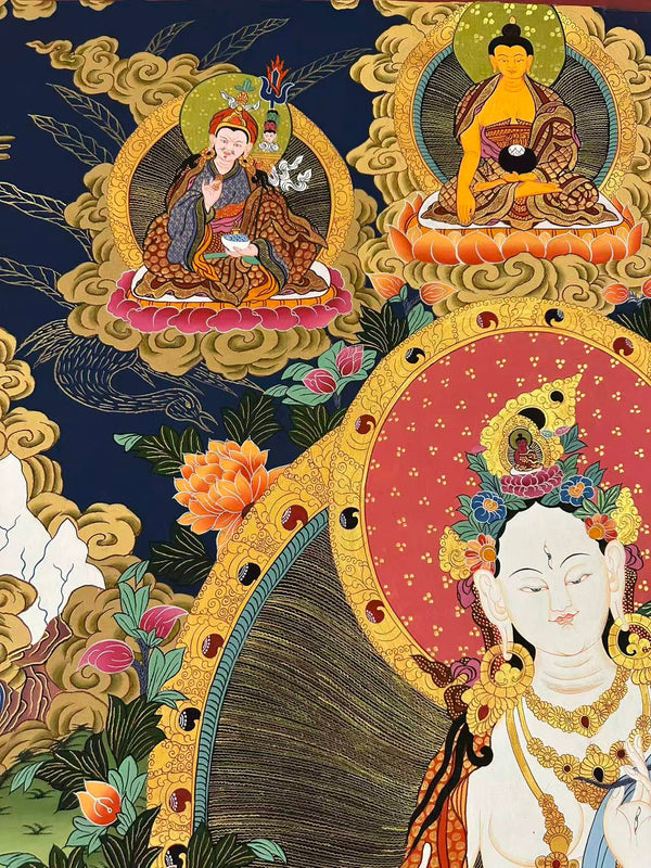 White Tara Large Thangka