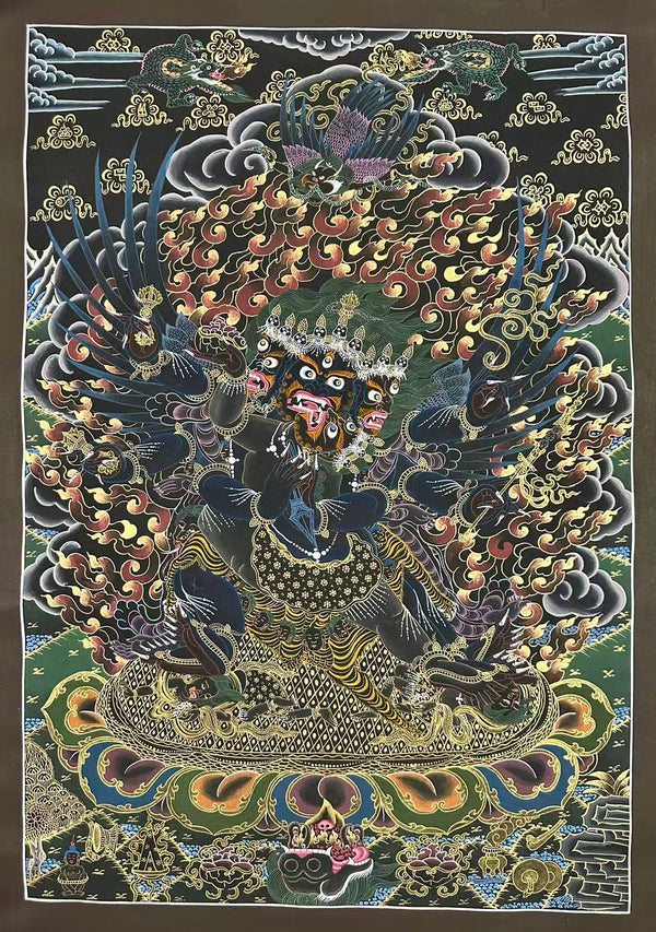 Vajrakilaya Masterpiece Thangka