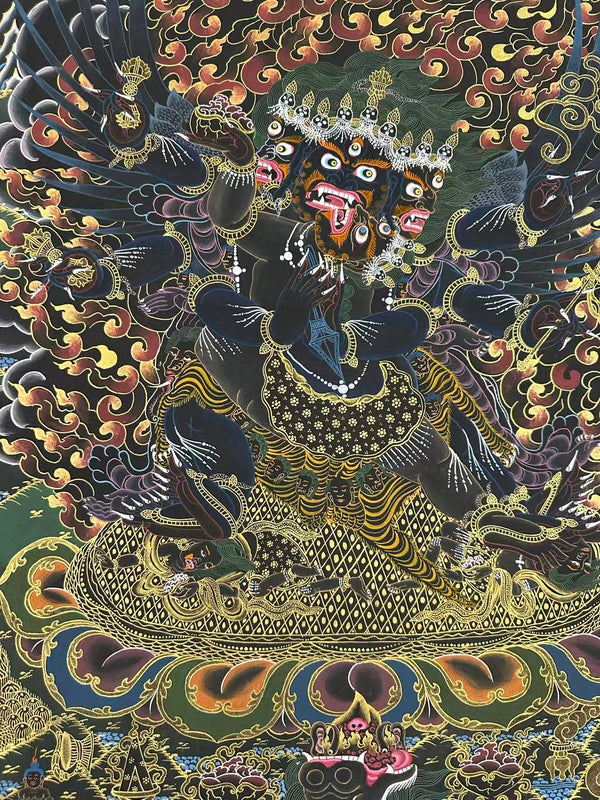 Vajrakilaya Masterpiece Thangka