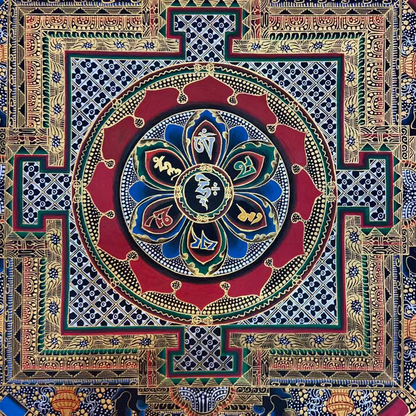 Om Mantra Mandala Thangka