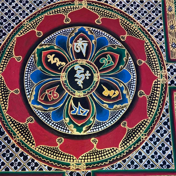 Om Mantra Mandala Thangka