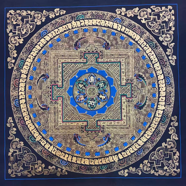 Om Mantra Mandala Thangka
