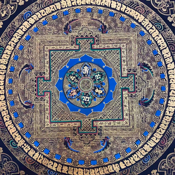 Om Mantra Mandala Thangka