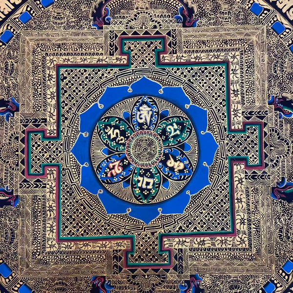 Om Mantra Mandala Thangka