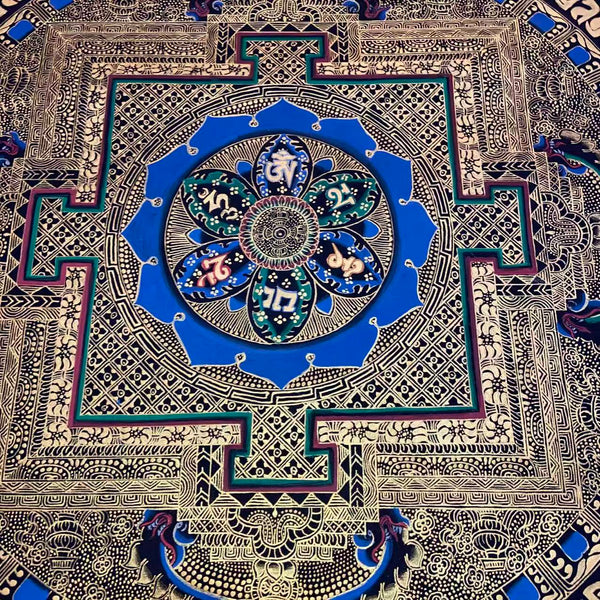 Om Mantra Mandala Thangka