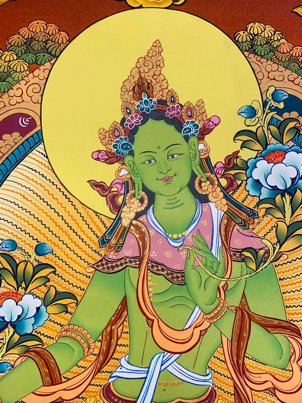 Green Tara Thangka
