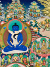Buddha Shakti Yab-Yum Large Tibetan Thangka Painting