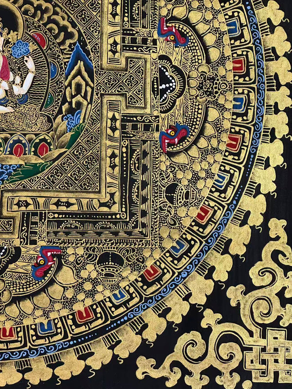 Kalachakra Mandala Tibetan Thangka Painting