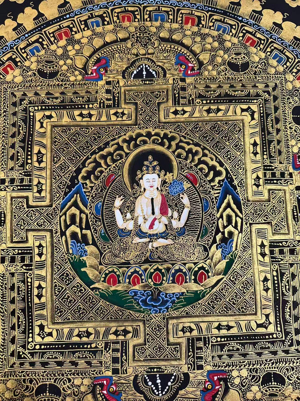 Kalachakra Mandala Tibetan Thangka Painting