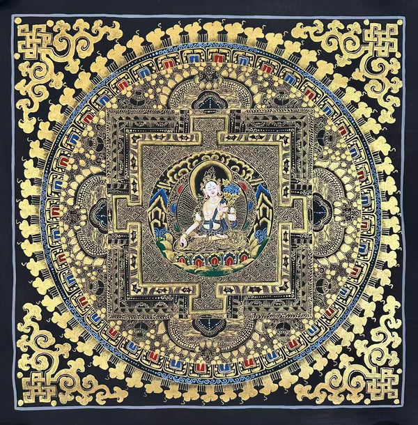 Kalachakra Mandala Tibetan Thangka Painting