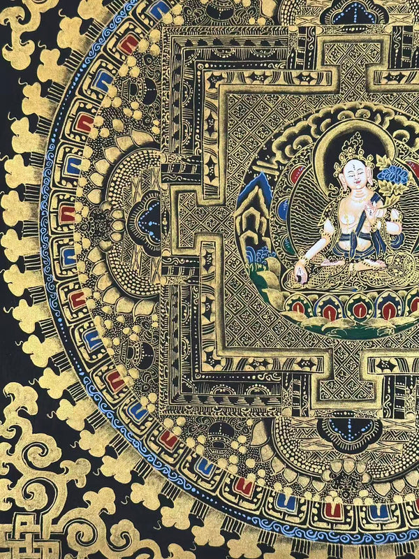 Kalachakra Mandala Tibetan Thangka Painting