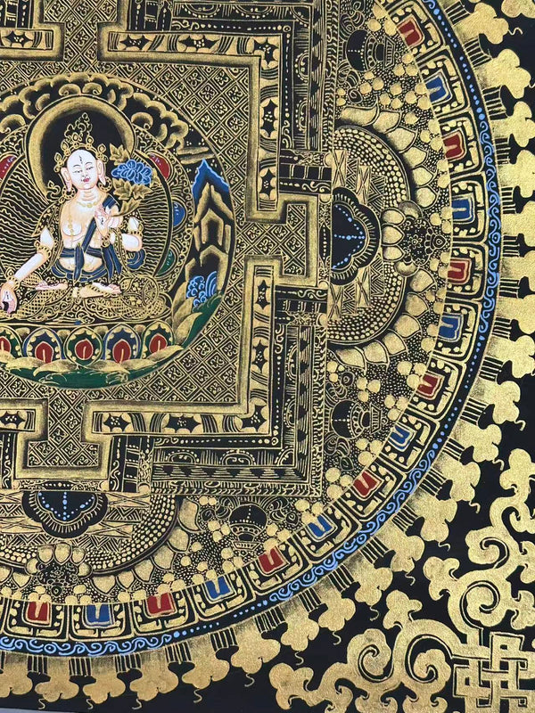 Kalachakra Mandala Tibetan Thangka Painting