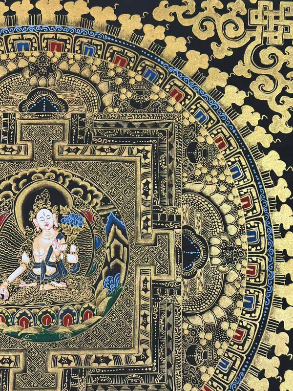 Kalachakra Mandala Tibetan Thangka Painting