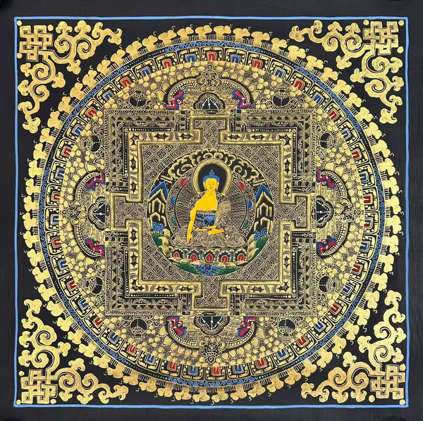 Kalachakra Mandala Tibetan Thangka Painting