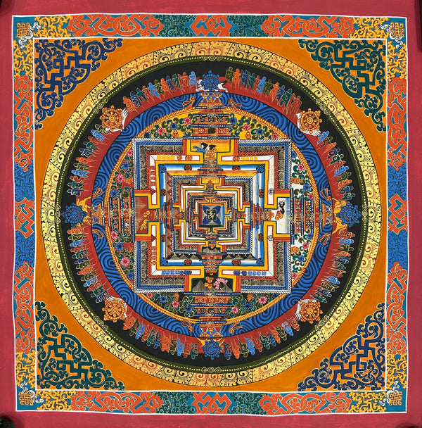 Kalachakra Mandala Tibetan Thangka Painting