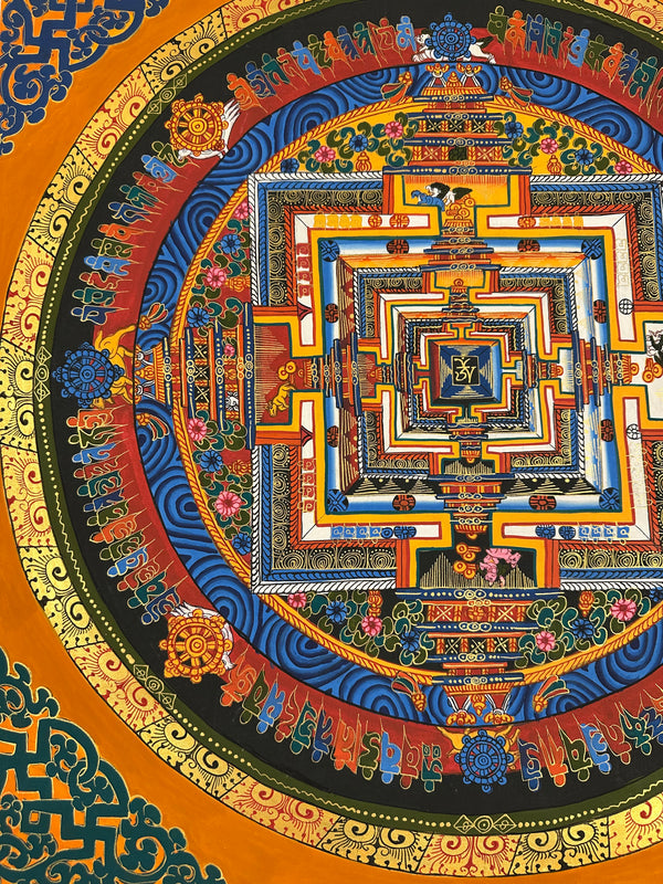 Kalachakra Mandala Tibetan Thangka Painting