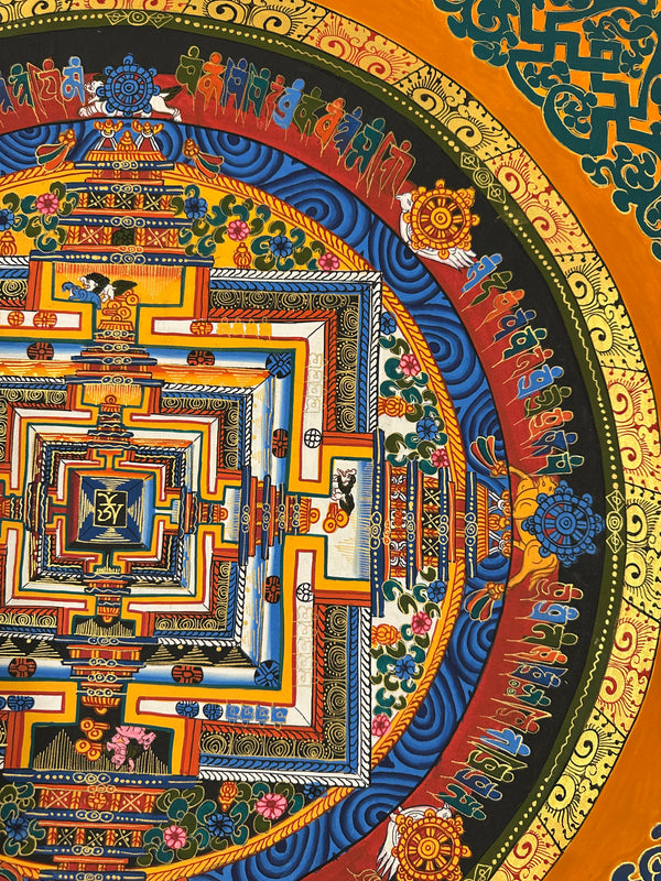 Kalachakra Mandala Tibetan Thangka Painting