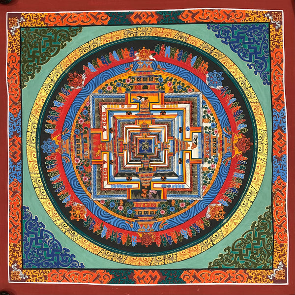 Kalachakra Mandala Tibetan Thangka Painting