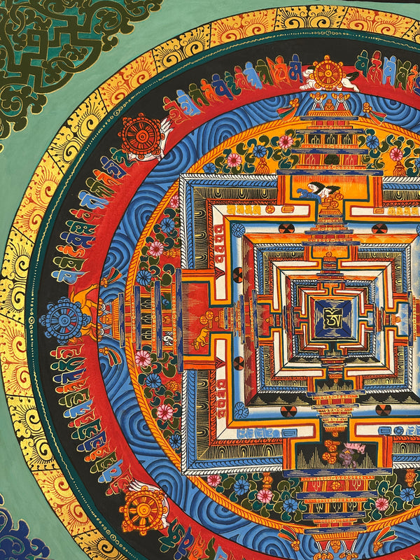 Kalachakra Mandala Tibetan Thangka Painting