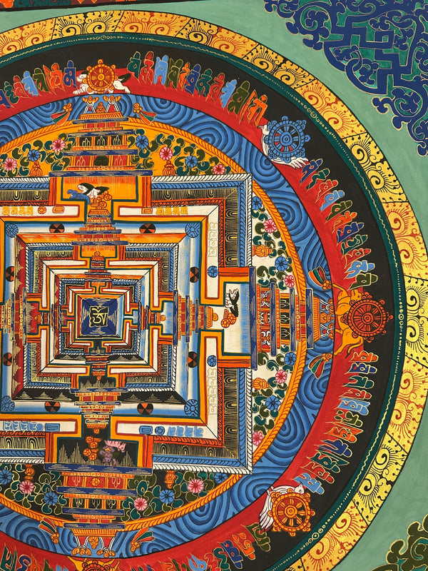 Kalachakra Mandala Tibetan Thangka Painting