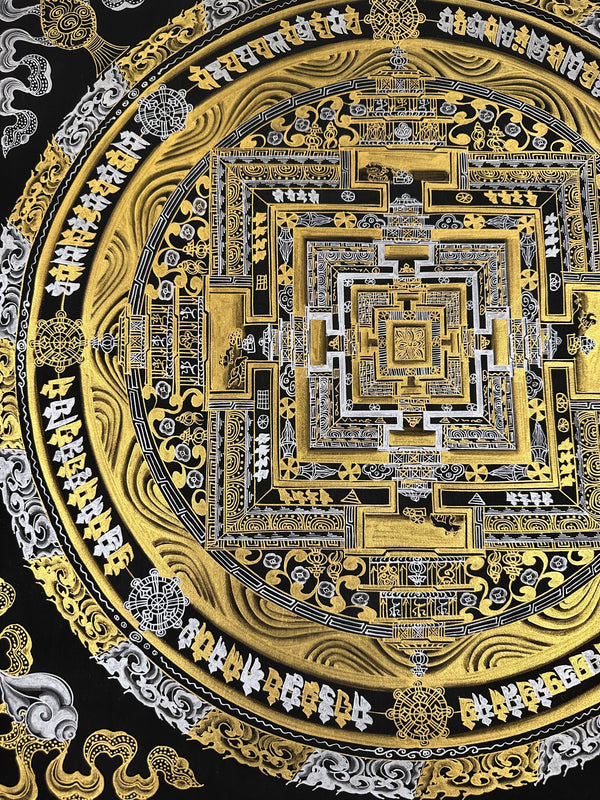 Kalachakra Mandala Tibetan Thangka Painting