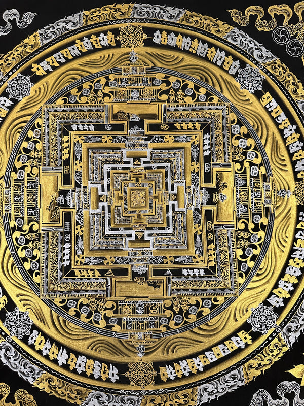 Kalachakra Mandala Tibetan Thangka Painting