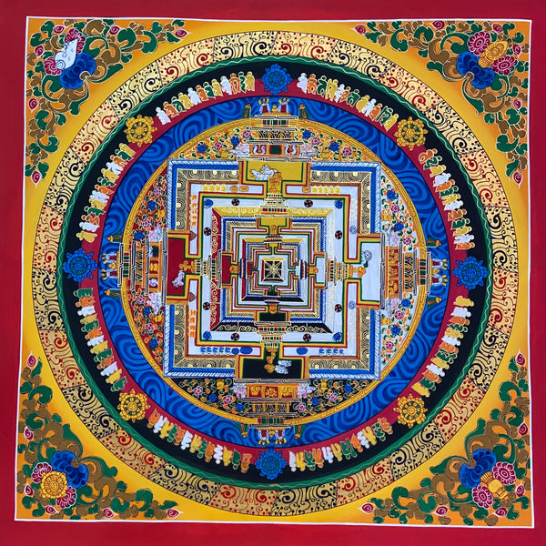 Kalachakra Mandala Tibetan Thangka Painting