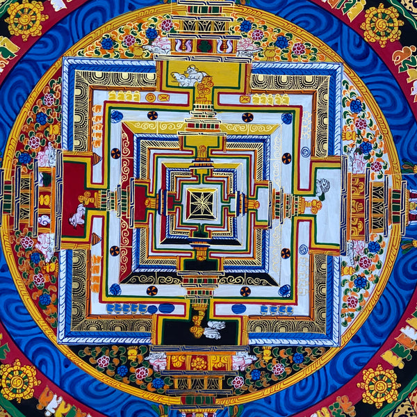 Kalachakra Mandala Tibetan Thangka Painting