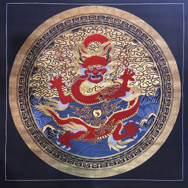 Dragon Mandala Large Thangka
