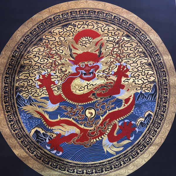 Dragon Mandala Large Thangka