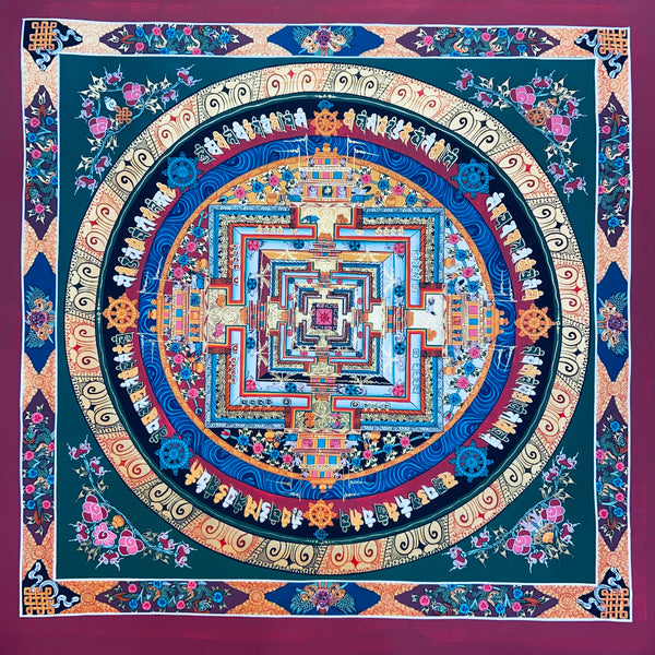 Kalachakra Mandala Tibetan Thangka Painting