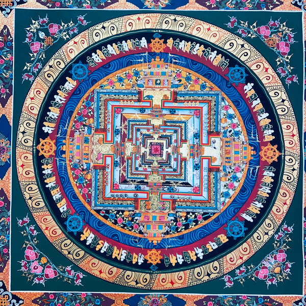 Kalachakra Mandala Tibetan Thangka Painting