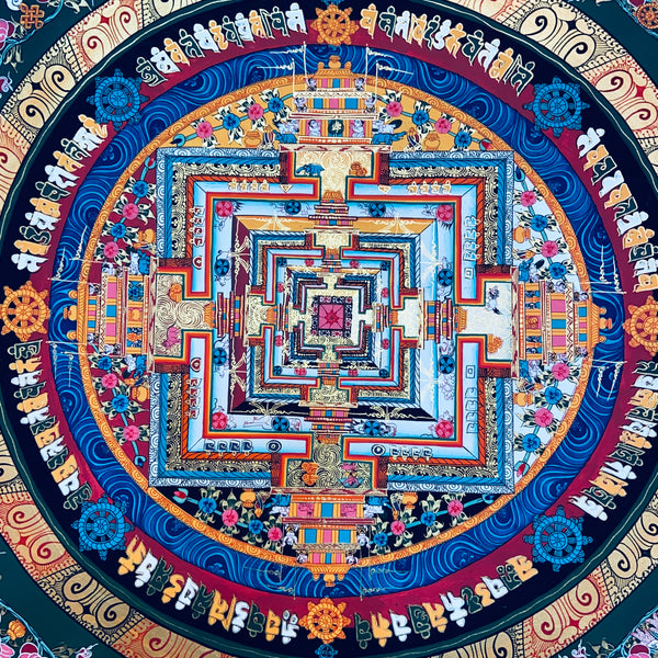 Kalachakra Mandala Tibetan Thangka Painting