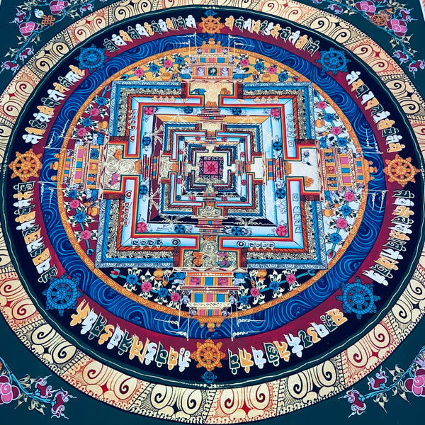Kalachakra Mandala Tibetan Thangka Painting
